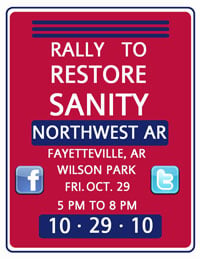 NWA Rally to Restore Sanity poster