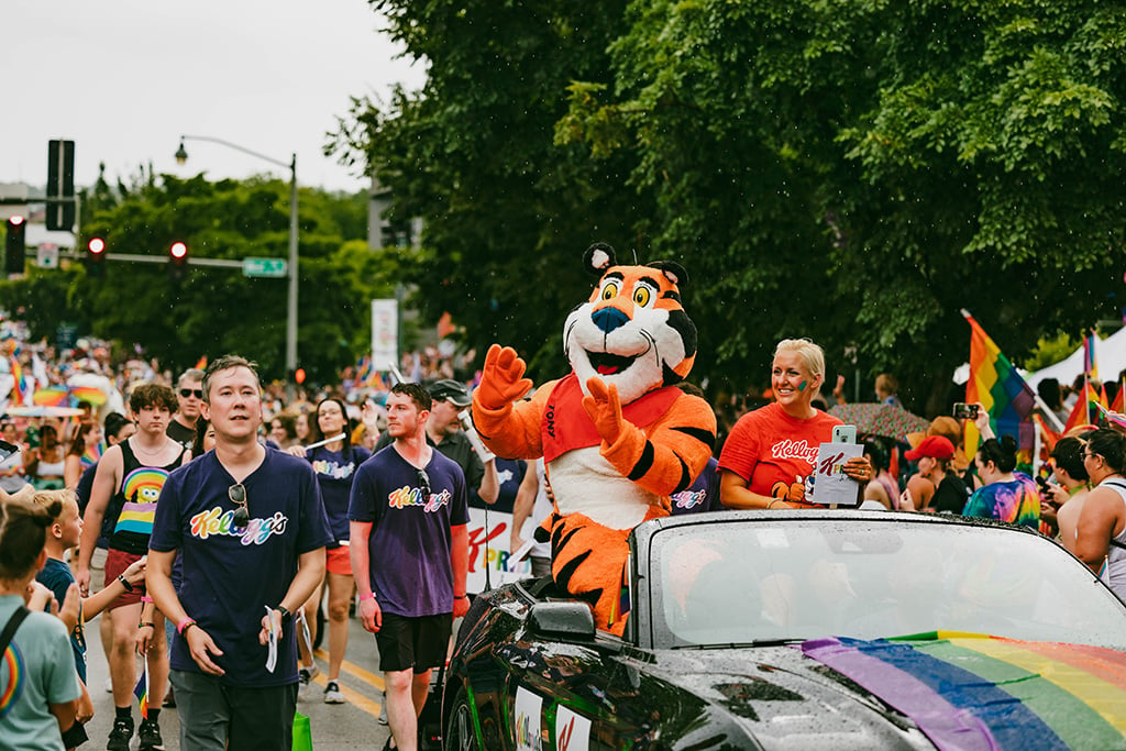 Thousands gather on Fayetteville's Dickson Street for annual Pride