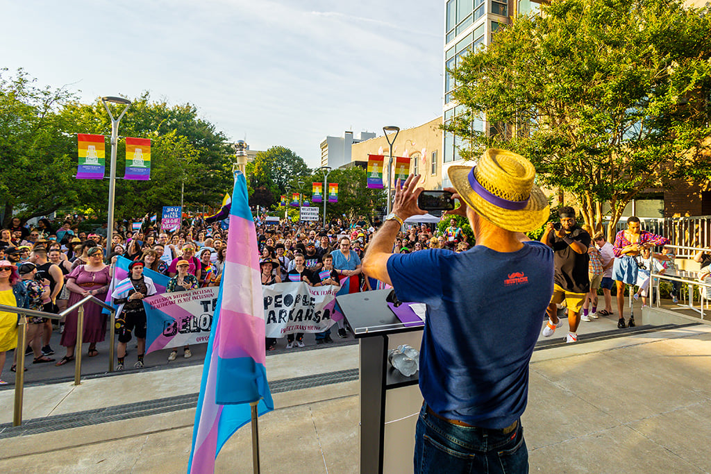 PHOTOS: Trans March kicks off Pride weekend in Fayetteville