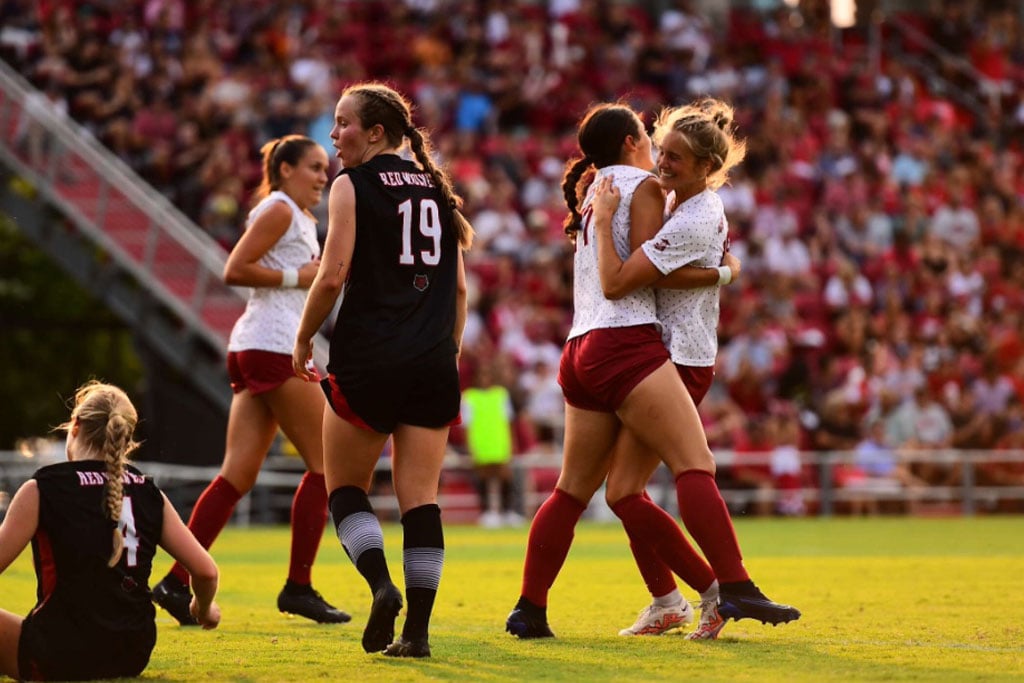 Razorback soccer opens season with 6-0 win over A-State