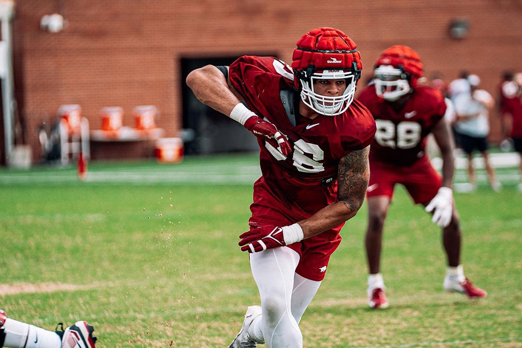 Gritty work ahead of Hogs as preseason camp wages on