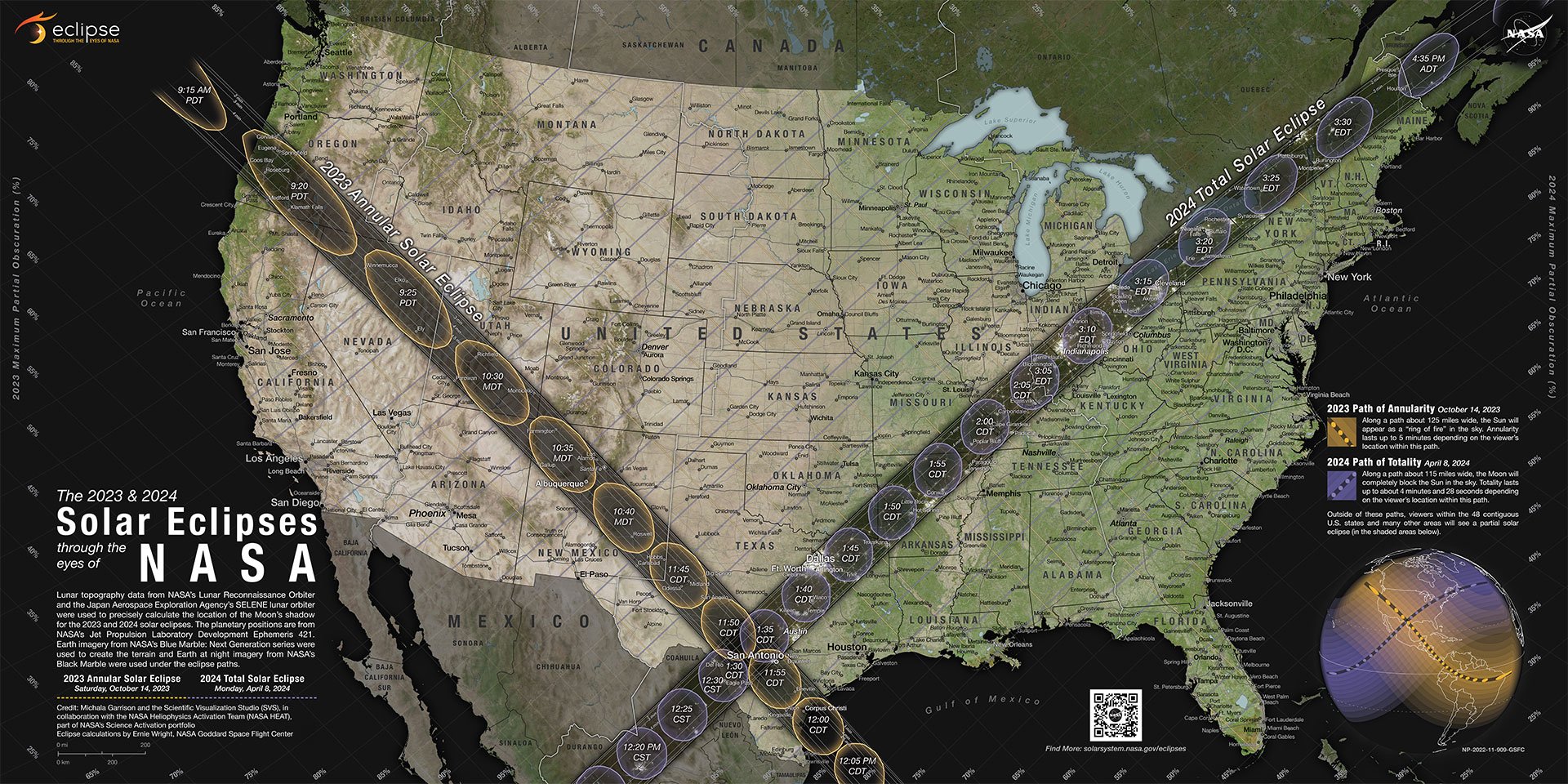 'Ring of fire' solar eclipse will slice across Americas on Saturday