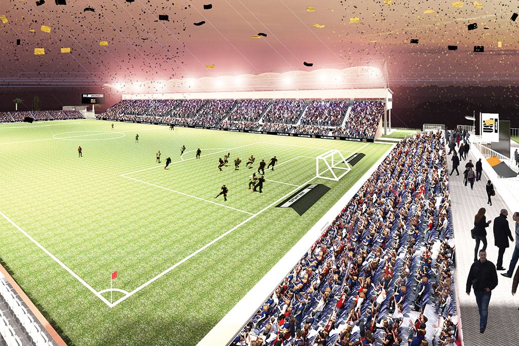 Arkansas pro soccer group unveils new stadium renderings