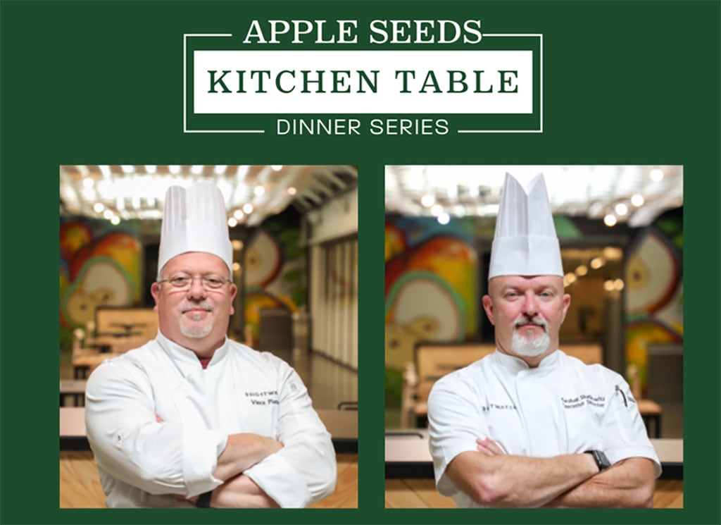 Apple Seeds’ July dinner series event to feature Brightwater chefs